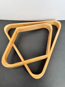 2er Set Billard Kugelregal aus Holz Set 8" & 9" Kugeln Massivholz - Bild 1 von 3