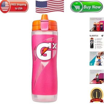 30盎司粉红色挤压瓶-轻质保湿液适用于运动员 — 第 1/4 张图片