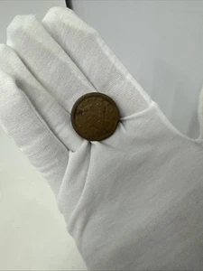 1848  BRAIDED HAIR  LARGE CENT FREE SHIPPING - Picture 1 of 3