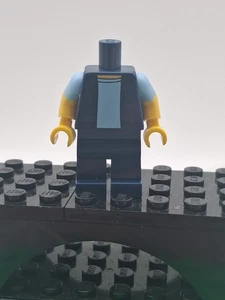 LEGO Minifigure Torso Vest Snake Tattoo Body Blue Short Sleeve T shirt Simpsons - Picture 1 of 4