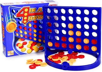 Connect 4 In A Row Four In A Line Classic Board Game Family Kids Fun Educational - Image 1 of 4