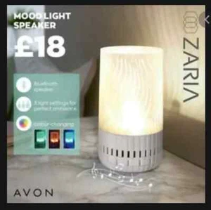 Avon Zaria Flameless Multi Colour Candle Bluetooth Moodlight Speaker - Picture 1 of 10