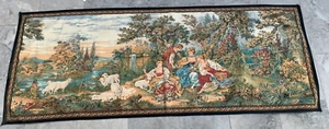 Tapiz francés vintage tapiz romántico decoración del hogar tapiz pictórico 2x6 pies - Imagen 1 de 10