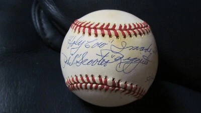 Holy Cow Phil Scooter Rizzuto signed baseball PSA Certified - Image 1 of 4
