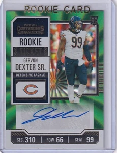 Gervon Dexter Sr 2023 Panini Contenders Green Holo Rookie Ticket Rc Auto - Picture 1 of 2