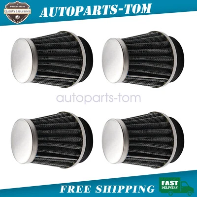 4PCS Small Black (54mm) Air Filter Pod FIT for Suzuki GS850G 1979-1982 1983 - Image 1 of 4
