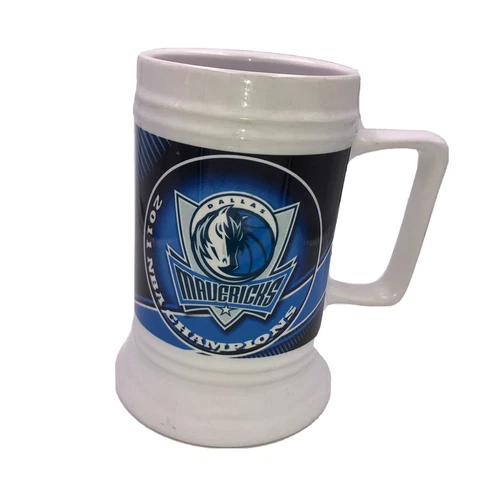 NBA Champions  allas Mavericks Ceramic Mug Stein Mavs RARE 2011 Cover