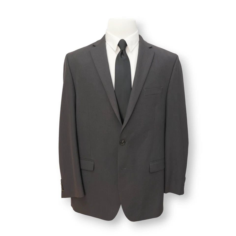 CHAPS Abrigo Deportivo Sólido Gris Carbón Dos Botones Traje Chaqueta Blazer 48 L Foto 1 de 4