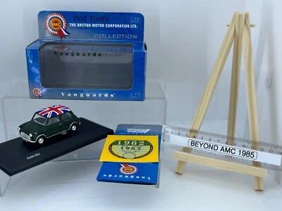 VA01311 Mini Saloon British Racing Green with union jack roof Vanguards 1:43 Sca - Image 1 of 4