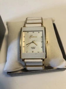 Genoa Watch Brand New White Gold Tone Trim Never Used Could Need A Battery - Picture 1 of 7