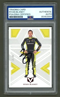 Ryan Blaney Signed 2023 Panini Chronicles Vertex Card #20 (PSA) NASCAR Auto - Image 1 of 2