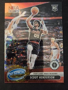 SCOOT HENDERSON 2023-24 HOOPS Premium Stock ATTACK The Rack Red Disco RC /88 - Picture 1 of 6
