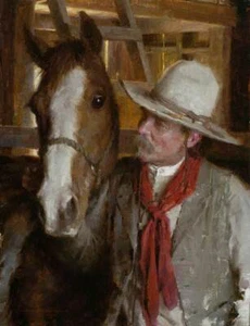 Morgan WEISTLING His Easy Keeper Limited Edition Art Canvas Signed & Numbered W - Picture 1 of 10