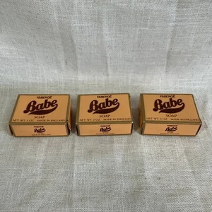UNUSED VINTAGE 3 PACK FABERGE BABE HAND BODY BAR SOAP ENGLAND BOXED - Picture 1 of 7