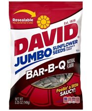 David Roasted and Salted Bar B Q Jumbo Sunflower Seeds 5 25 Oz 12 Pack
