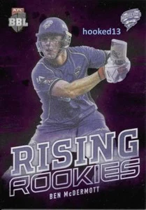 2018-19 Ben McDermott BBL Rising Rookies SUBSET Card Hurricanes - Picture 1 of 2