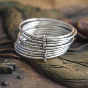 ETHNIC TRIBAL HMONG MIAO HANDMADE BANGLE BRACELET / JB199 - Picture 1 of 3