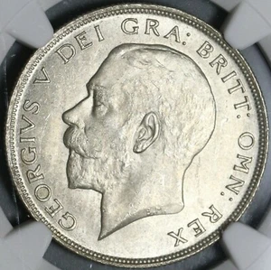 1923 NGC MS 64 1/2 Crown George V Great Britain Silver Coin (21061101C) - Picture 1 of 6