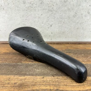 Dyna Viscount Seat Saddle Old School BMX Black Viscount 2169 Gold Guts OG 80s - Picture 1 of 17
