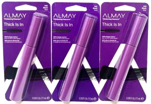 (3) Almay Thick Is In Thickening Mascara 0.26 fl oz Each Sealed 402 - Black - Picture 1 of 3