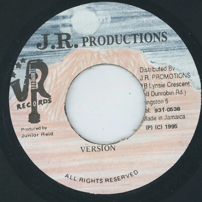 WHY DO THE EDEN REIGN. junior reid &big youth. J.R. PRODUCTIONS RECORDS 7in 1995 - Image 1 of 2