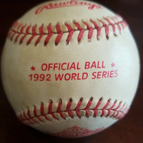 1992 world series official baseball ball game 92 ws mlb Toronto blue Jays Cover