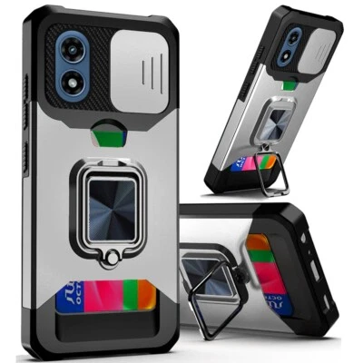 Funda de teléfono con soporte multifuncional para Motorola Moto G Play 2024 ​XT2413V Foto 1 de 4