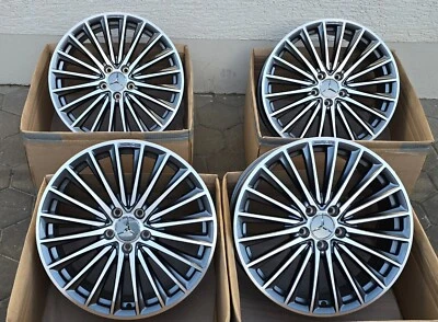 4 x Original Mercedes A-Kl. AMG  19 Zoll Felgen A1774014200 7,5J x 19 ET49 Neu - Bild 1 von 4