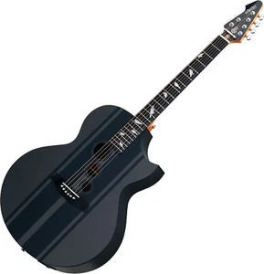Schecter DJ Ashba Signature Acoustic Electric Guitar Carbon Grey - Picture 1 of 1