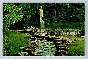 Lynchburg TN-Tennessee, Jack Daniel Distillery Statue  Vintage Souvenir Postcard