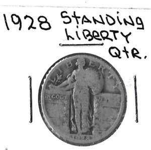 1928 Standing Liberty Quarter XXB23 - Picture 1 of 2