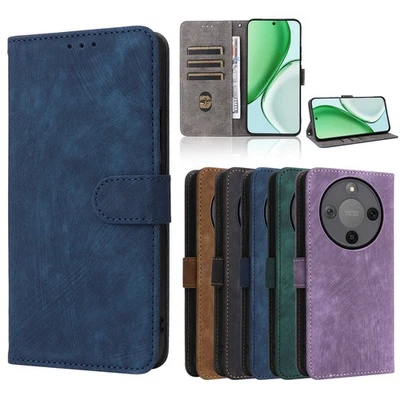 For Honor X9D 5G ,  Retro RFID Leather Wallet Card Phone Case Cover - Image 1 of 4