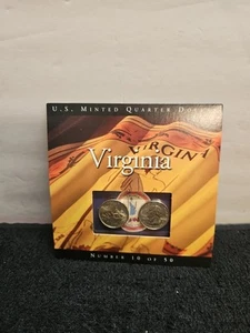 2000 VIRGINIA STATE US MINT QUARTERS COINS OF AMERICA SET #10 of 50 UNCIRCULATED - Picture 1 of 4