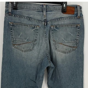 Pantalones de mezclilla desgastados lavado claro BKE 67 Marshall calce regular para hombre 32x34 - Imagen 1 de 7