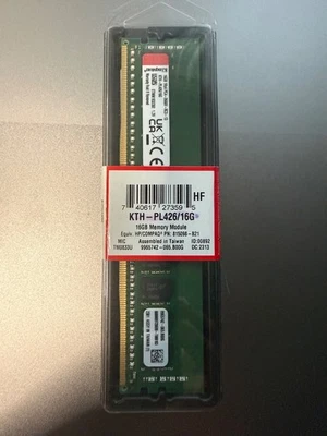 Kingston 16GB DDR4 SDRAM Memory Module (KTH-PL426/16G) - Image 1 of 4