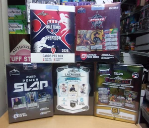 LOT OF (5) LEAF LACROSSE + PBA + SLAP + PBR + TABLE TENNIS HOBBY BOXES - Picture 1 of 1