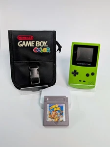 Nintendo Game Boy Color Verde Paquete con Estuche y Donkey Kong - Imagen 1 de 6