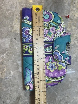 Vera Bradley Wallet Clutch women's  double KISSLOCK COIN PURSE FLORAL - Image 1 of 4
