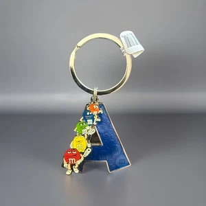 M&M’s Initial Letter “A” Enameled Metal KeyChain - Picture 1 of 1