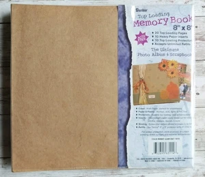 Brand New Darice Top Loading Memory Book 8 in. X 8 in. Photo Album / Scrap Book - Picture 1 of 5