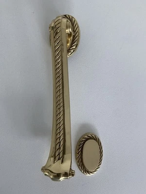 185mm Solid Polished Brass Door Knocker - Vintage Style - image 1 of 4