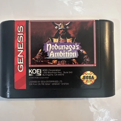 Nobunaga's Ambition (Sega Genesis, 1993) Cartridge Only - TESTED - Image 1 of 3