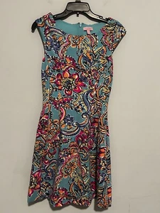 Lilly Pulitzer Briella Dress Size S Poolside Blue Southern Charm Floral - Picture 1 of 5