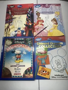 3 Learn to Draw Disney Pixar,Villains And Princess Plus Art Of Animation - Picture 1 of 5