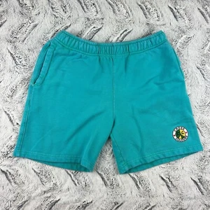 Cross Colours Shorts Mens Small Cotton Blend Teal Green Dye Logo 6” Pockets S - Picture 1 of 13