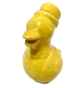 Antique Yellow Ceramic Duck Pepper Shaker with Stopper Made in Japan 3.25" - Picture 1 of 5