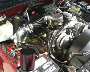 K&N Filter with 1pc Generic Air Intake System For 1996-00 Chevy Tahoe 5.0L 5.7L - Picture 1 of 1