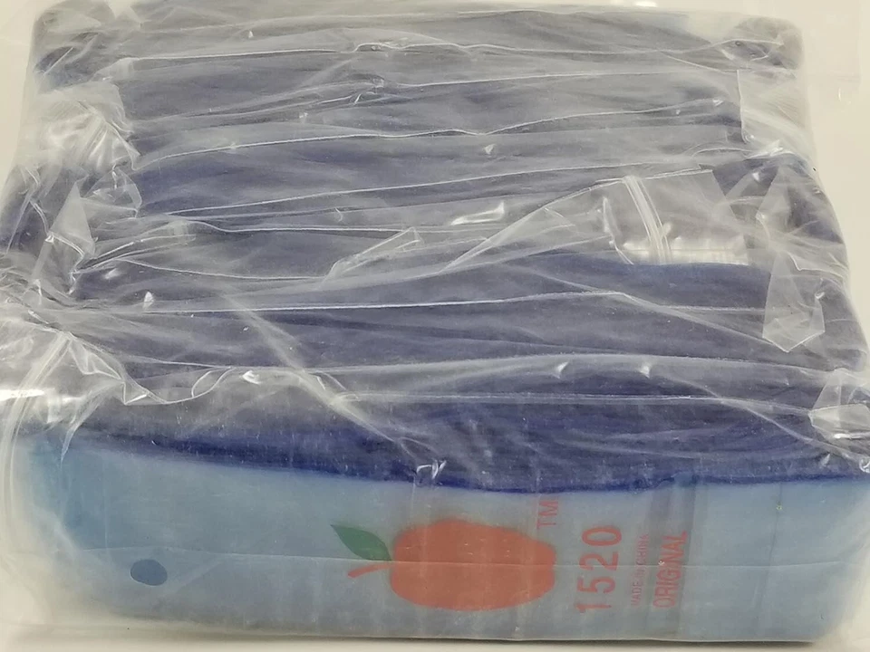 Apple Mini Zip Resealable Bags 1.5" x 2" Blue Baggies 1520 1000ct. NEW - Image 1 of 1