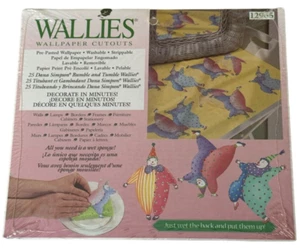 Wallies Wallpaper Cutouts Border Clowns Childrens Room Nursery Home Decor Kids - Picture 1 of 9