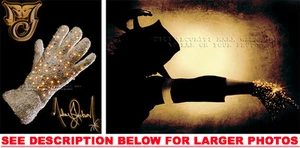 MICHAEL JACKSON LIGHTED GLOVE (2)  PHOTO CREATIONS - Picture 1 of 1